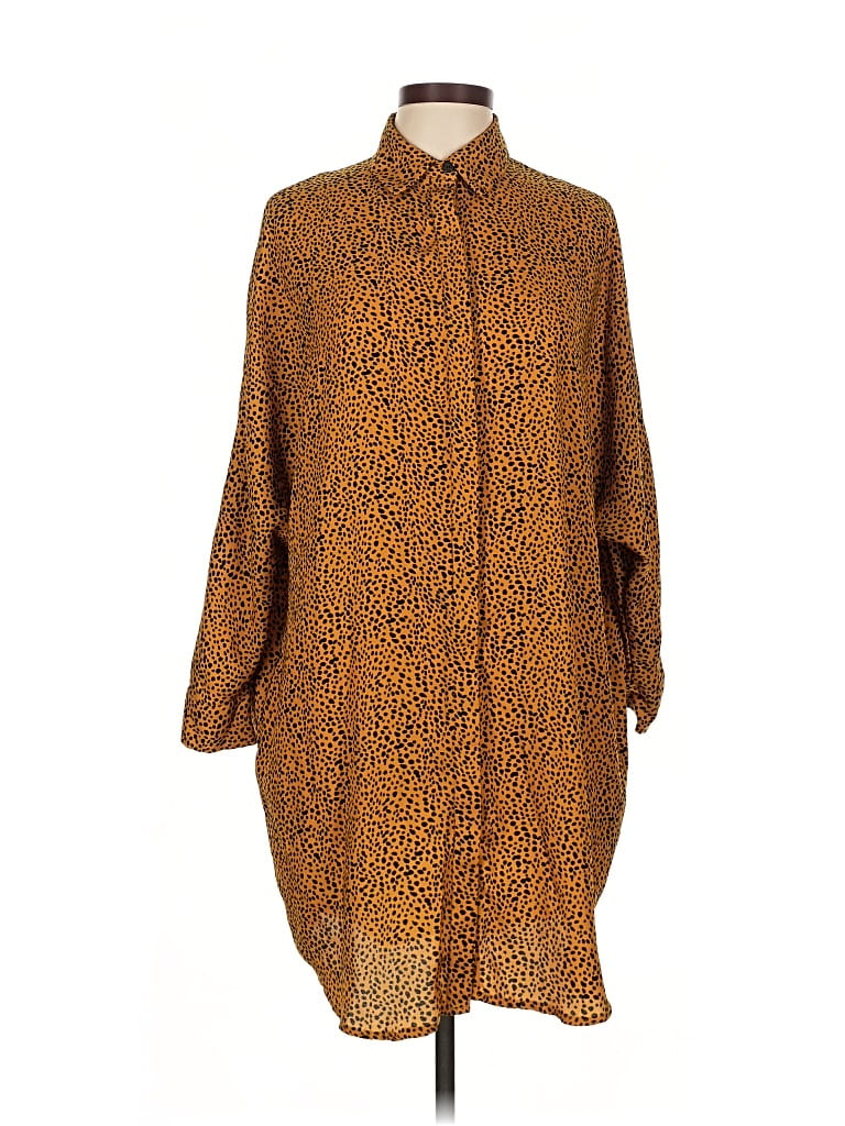 Pre-owned Primark Casual Dress In Brown