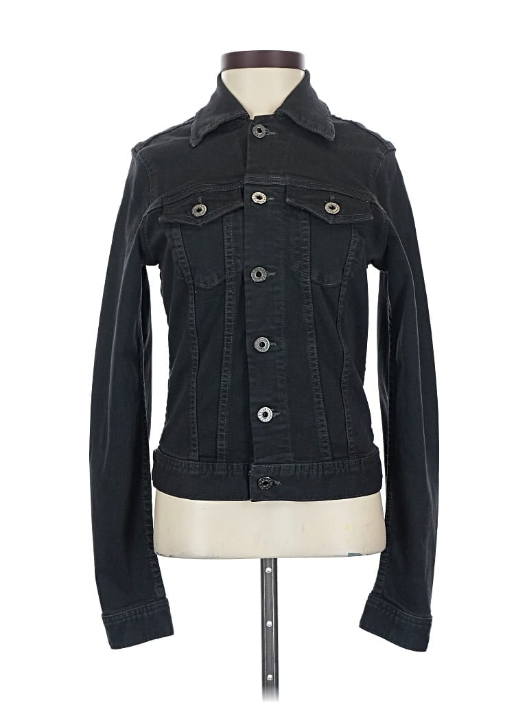 Pre-owned Adriano Goldschmied Denim Jacket In Black