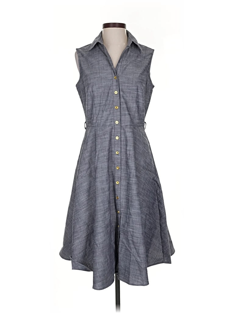 Pre-owned Sharagano Casual Dress In Gray