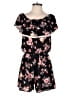 Assorted Brands Floral Black Romper Size S - photo 1