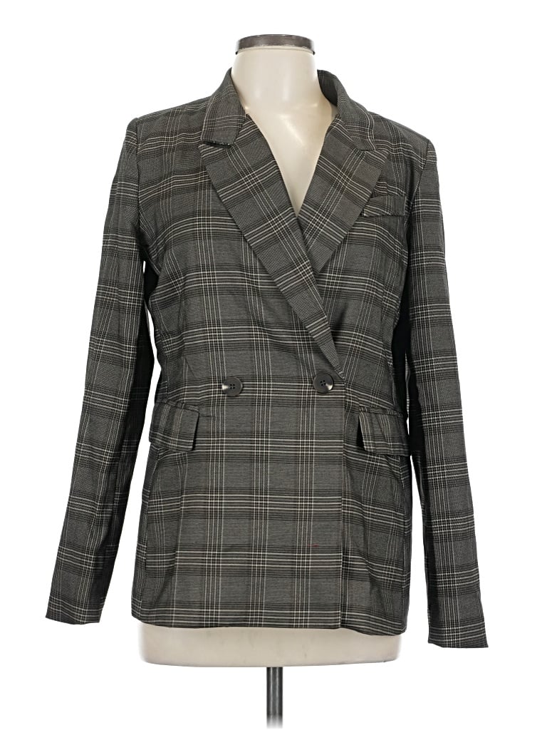 Pre-owned The Workshop Blazer Jacket In Gray