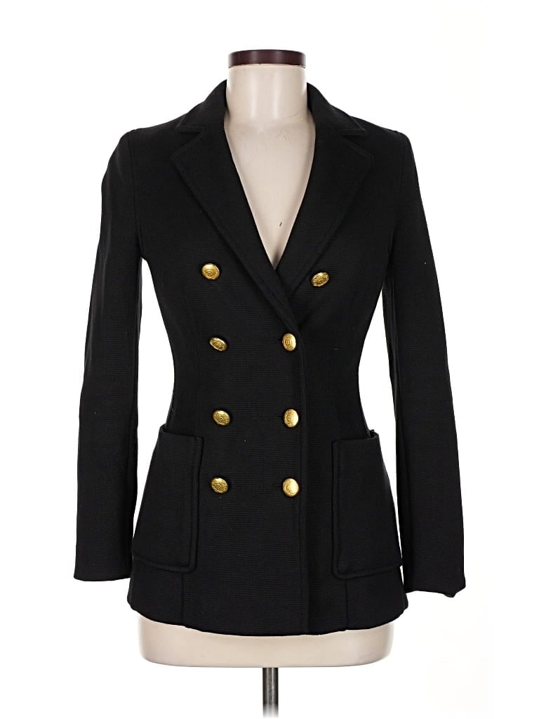 Pre-owned H&m Blazer Jacket In Black