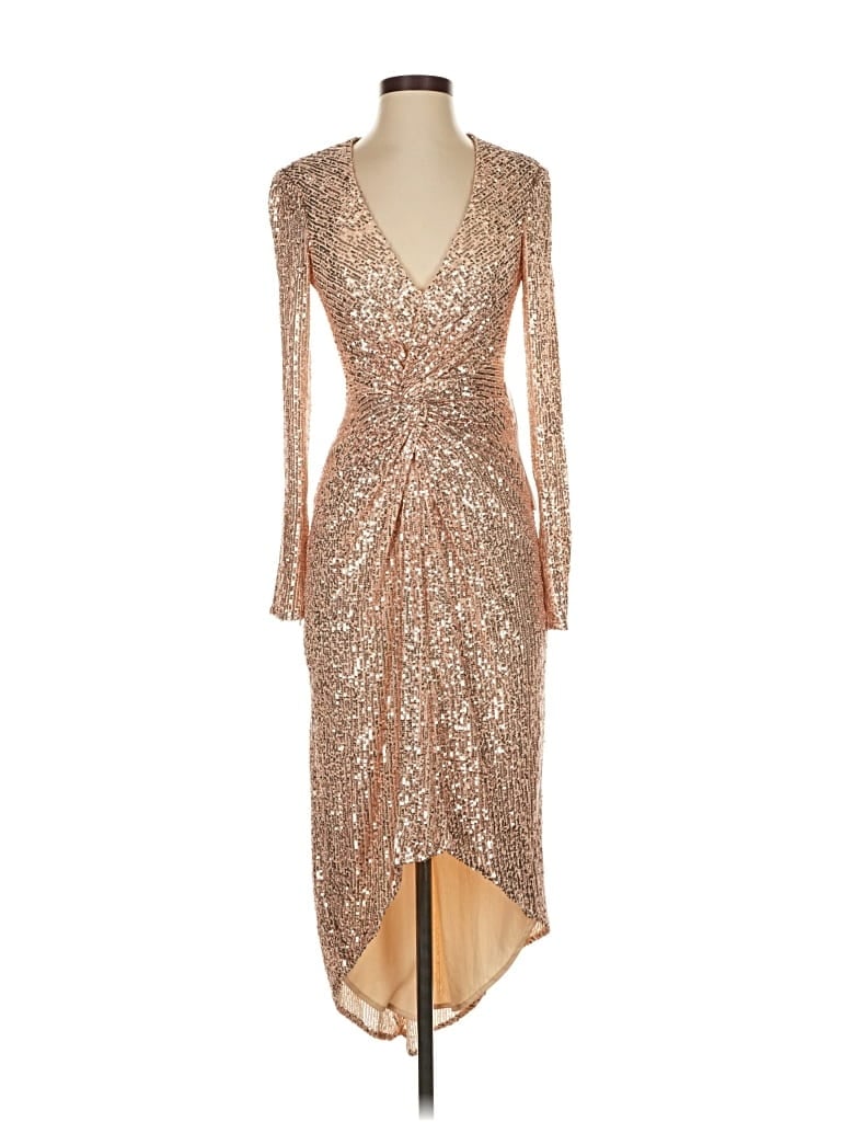 Mac Duggal Cocktail Dress In Gold