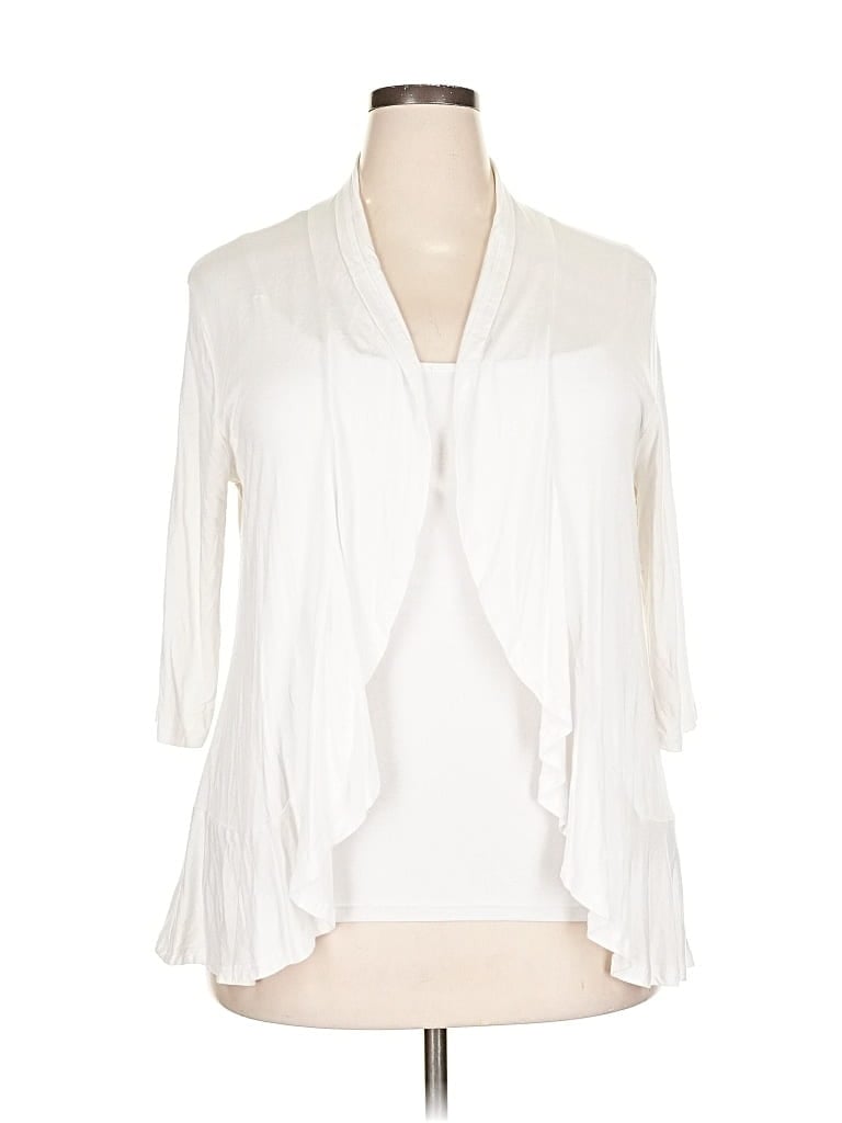 ASSORTED BRANDS Pre-owned Cardigan Sweater In White