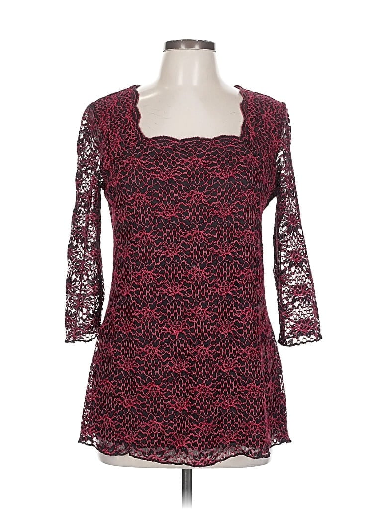Pre-owned Christopher & Banks Casual Dress In Burgundy