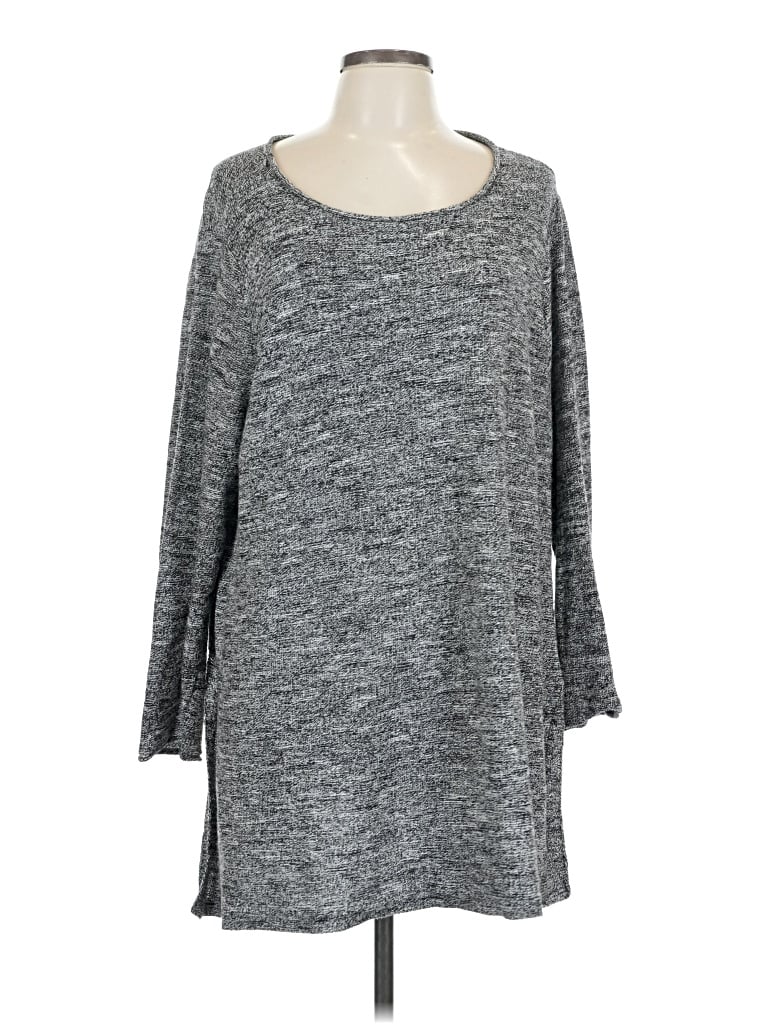 Pre-owned Eileen Fisher Pullover Sweater In Gray
