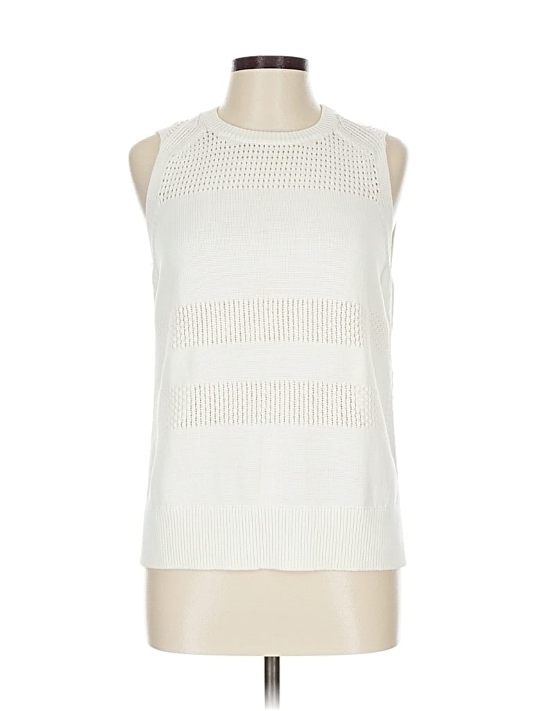 Pre-owned Banana Republic Pullover Sweater In White