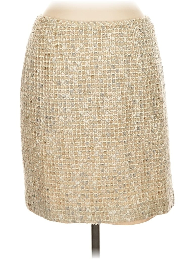 Pre-owned Le Suit Formal Skirt In Gold