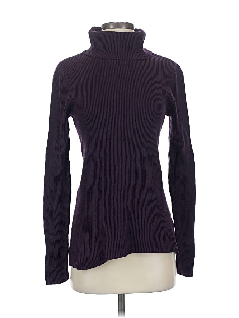 Pre-owned Croft & Barrow Turtleneck Sweater In Purple
