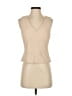 Carlisle 100% Polyester Tan Sleeveless Blouse Size 4 - photo 1