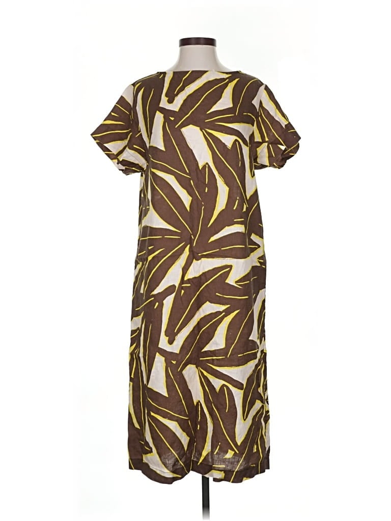 Pre-owned Assorted Brands Casual Dress In Brown