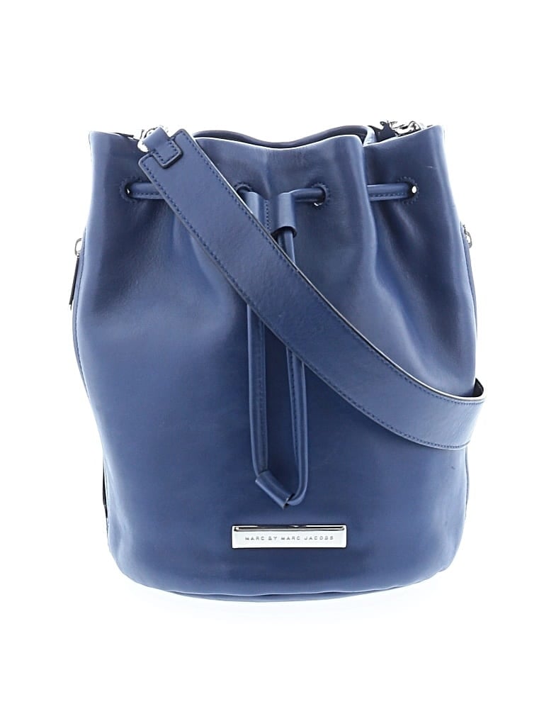 MARC BY MARC JACOBS Pre-owned Leather Bucket Bag In Blue