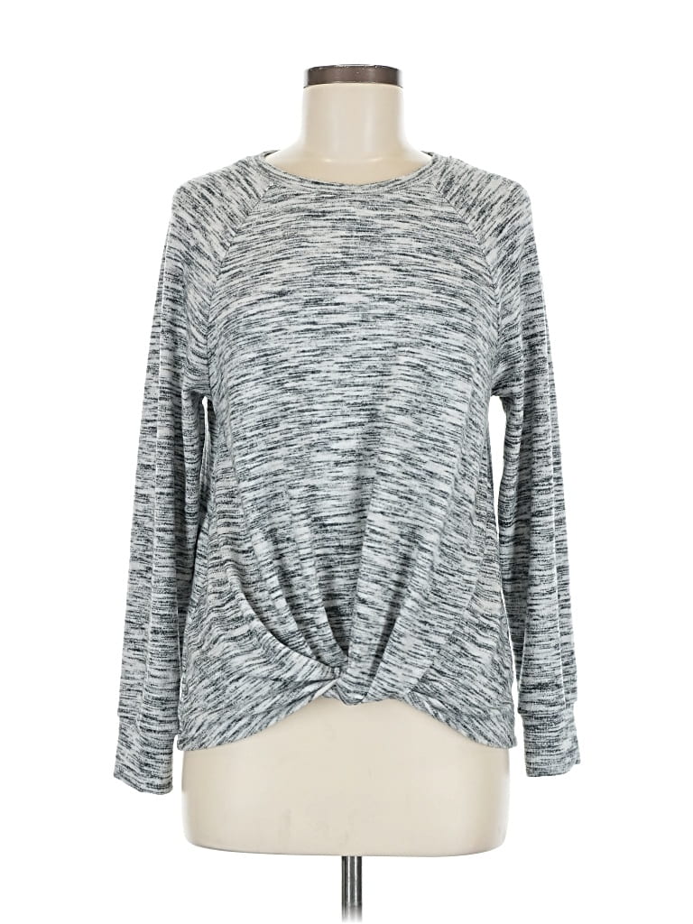 Pre-owned Time And Tru Pullover Sweater In Gray