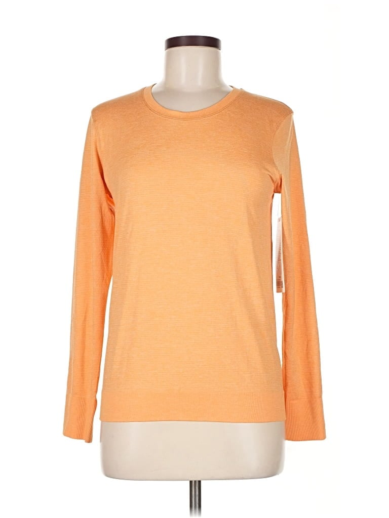 Lululemon Athletica Long Sleeve T-shirt In Orange