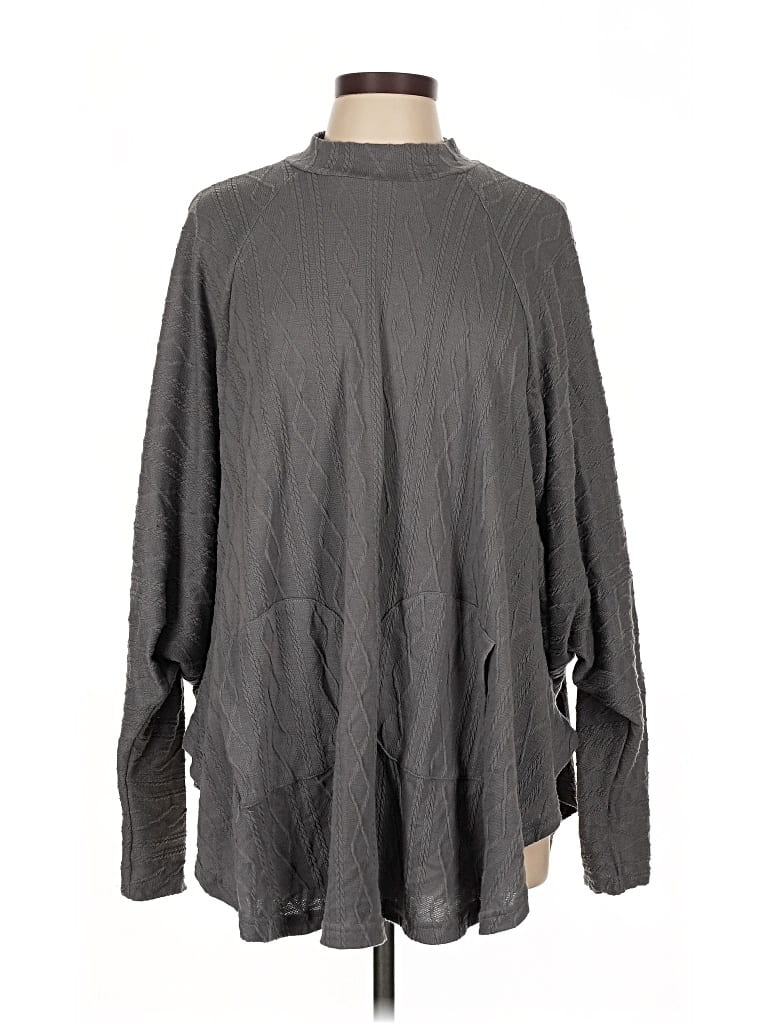 Pre-owned Shein Curve Turtleneck Sweater In Gray