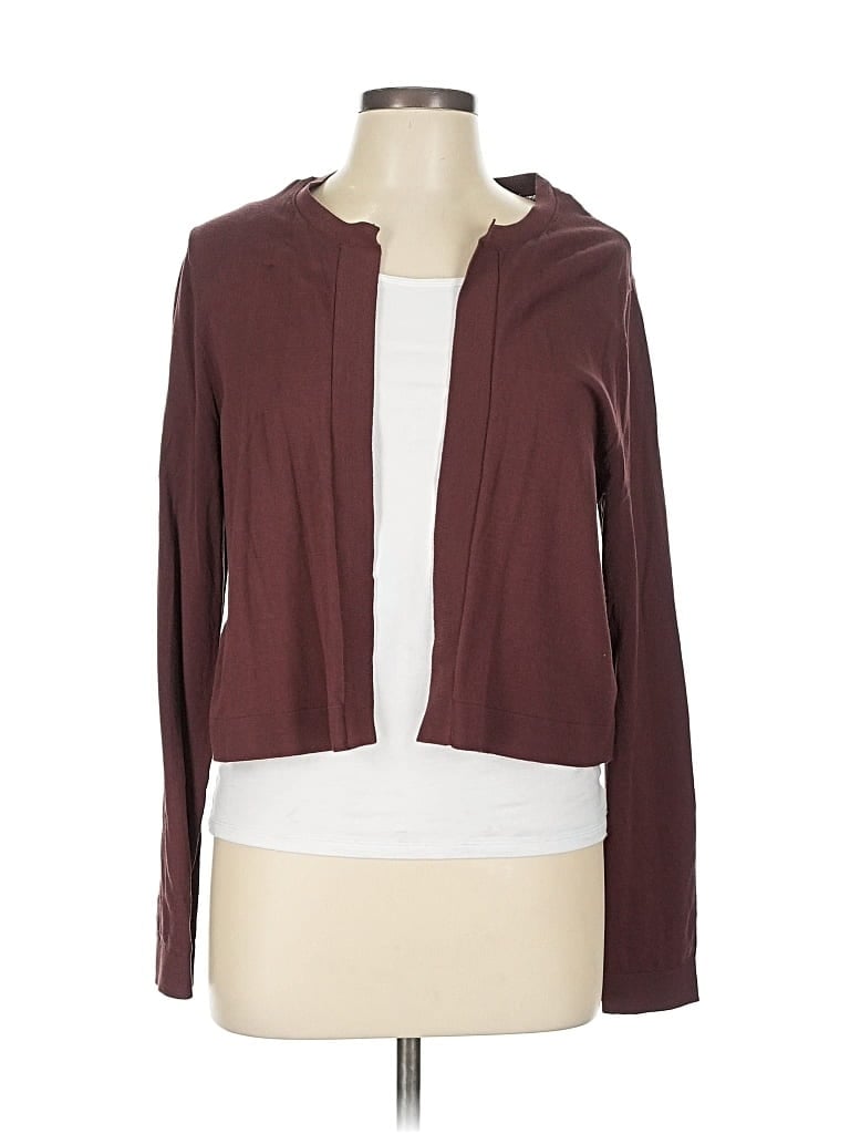 Pre-owned Ann Taylor Kimono In Burgundy