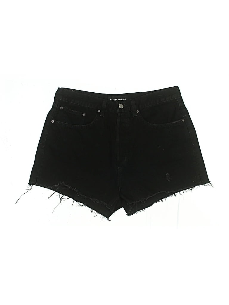 Pre-owned Denim Forum Denim Shorts In Black