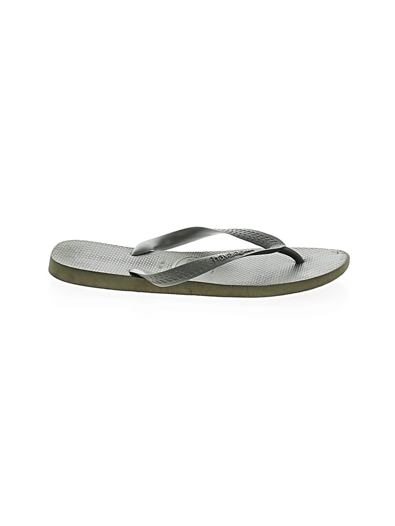 Pre-owned Havaianas Flip Flops In Green