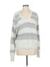 Paige Stripes Gray Pullover Sweater Size M - photo 1