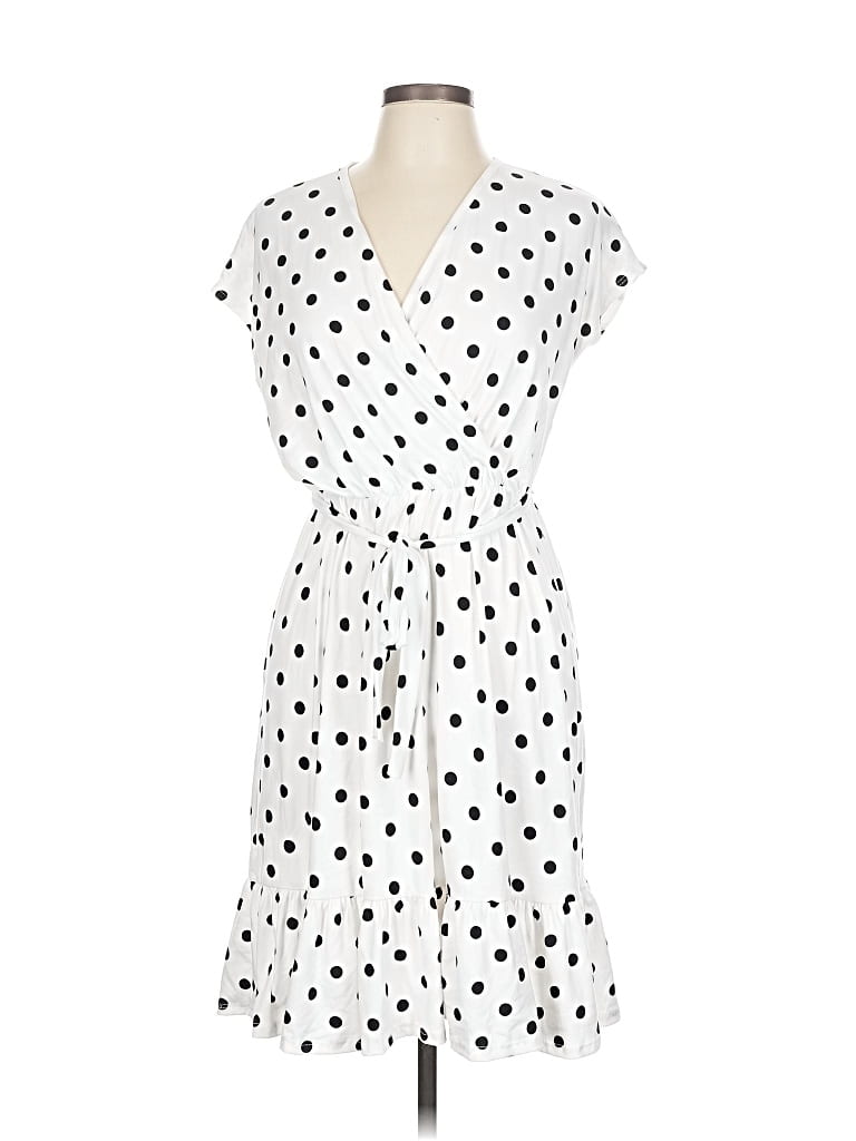 Caution To The Wind Casual Dress In White