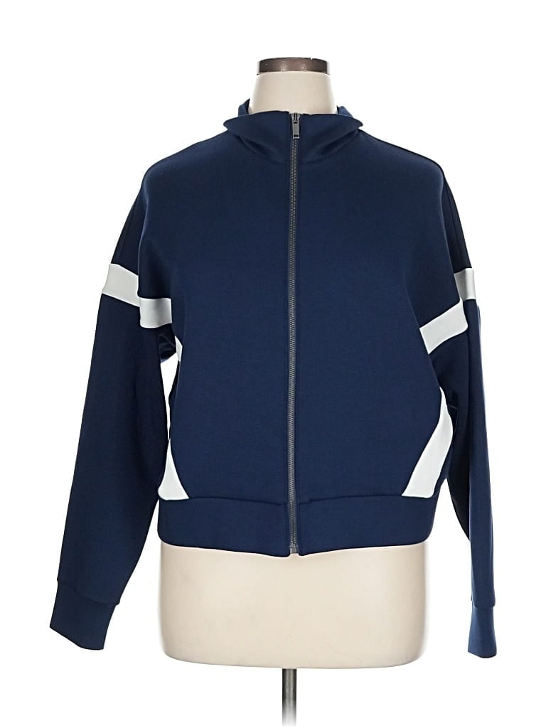 Spanx Track Jacket In Blue