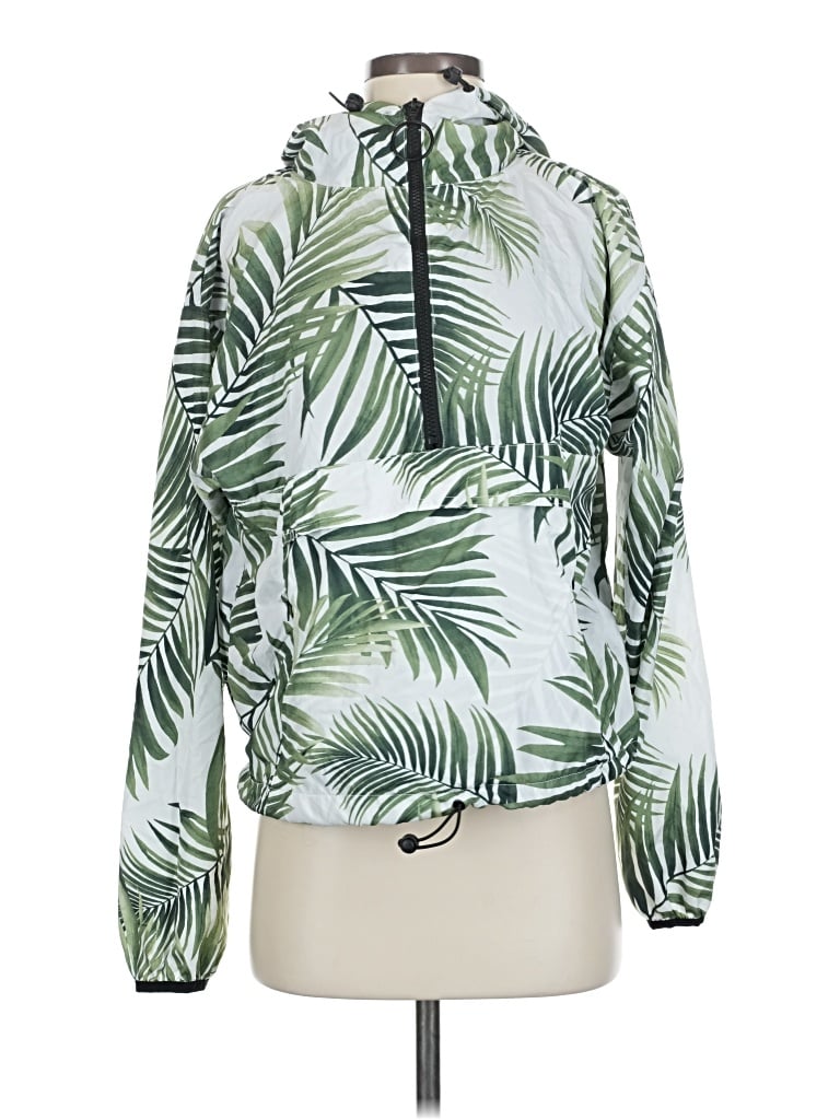 Pre-owned Forever 21 Windbreaker Jacket In Green