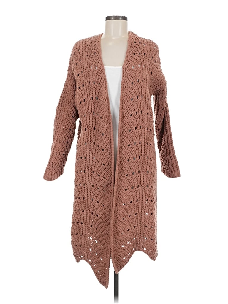 Moon & Madison Cardigan Sweater In Brown