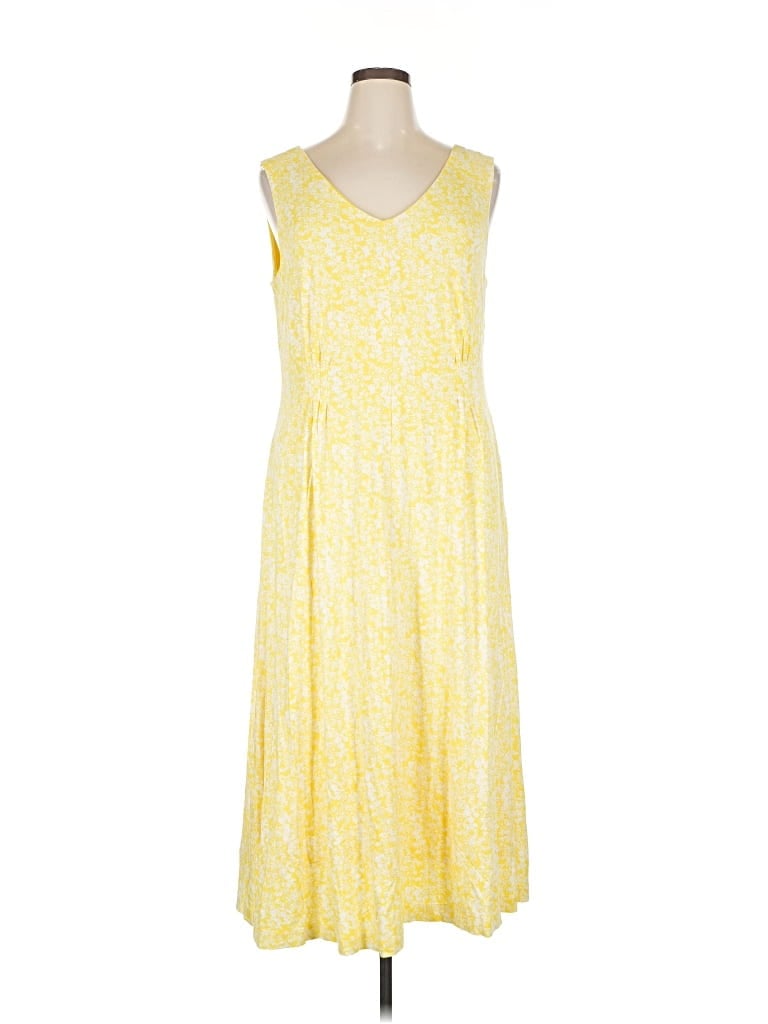 Click to view more detailed imagery on our partner's website Pre-owned Coldwater Creek Casual Dress In Yellow
