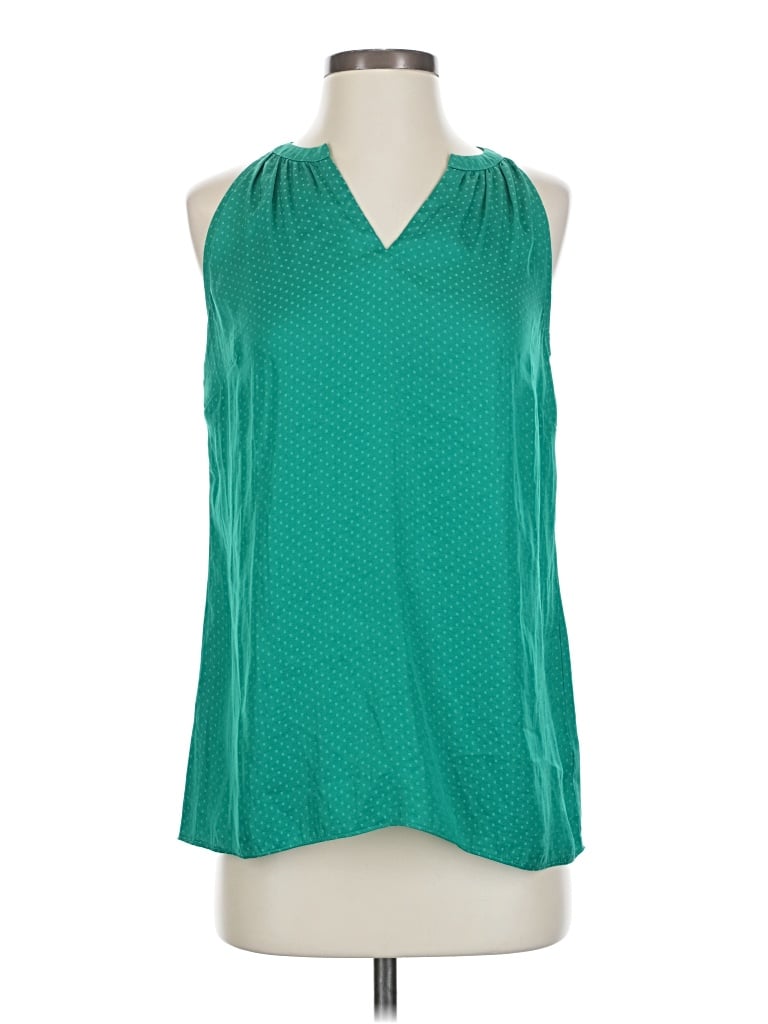 Pre-owned Cabi Sleeveless Blouse In Green