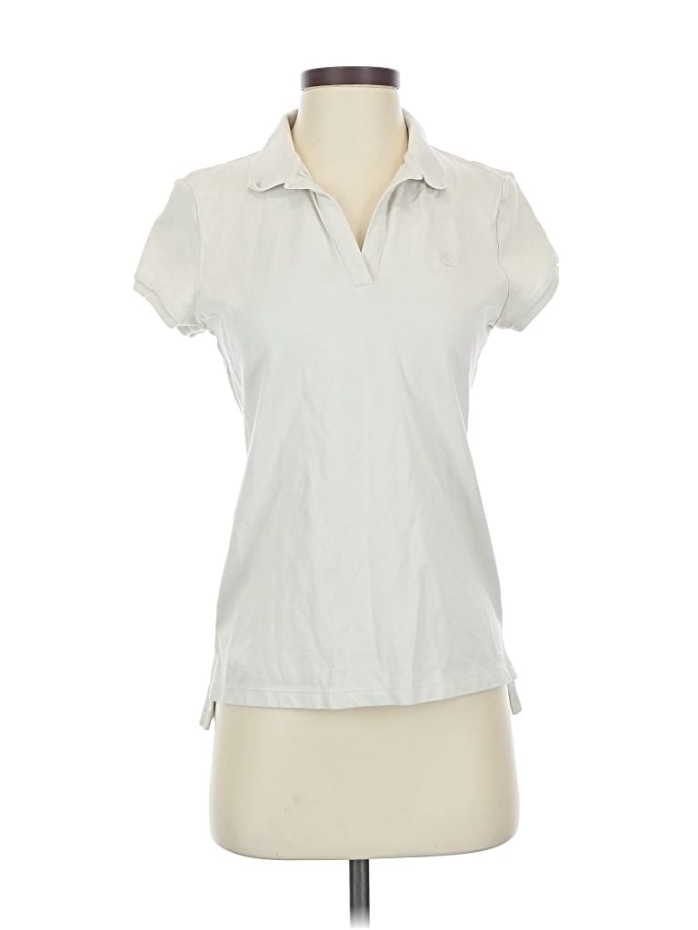 Pre-owned Calvin Klein Jeans Est.1978 Calvin Klein Jeans Short Sleeve Polo Shirt In White