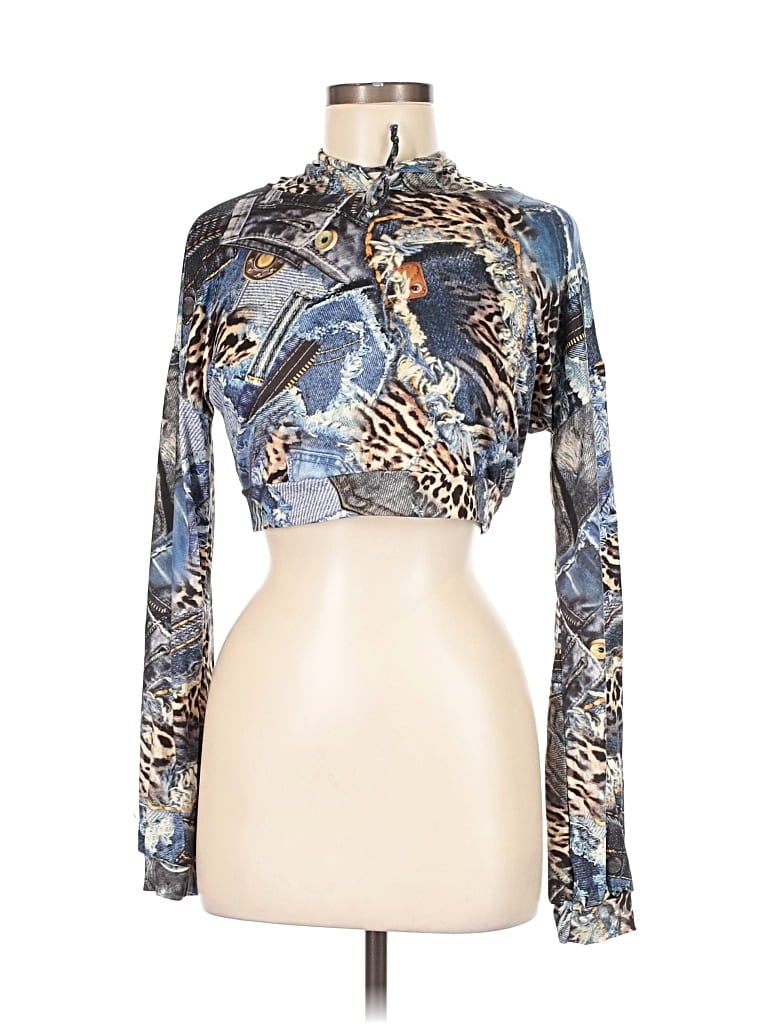 Pre-owned Assorted Brands Cardigan Sweater In Blue