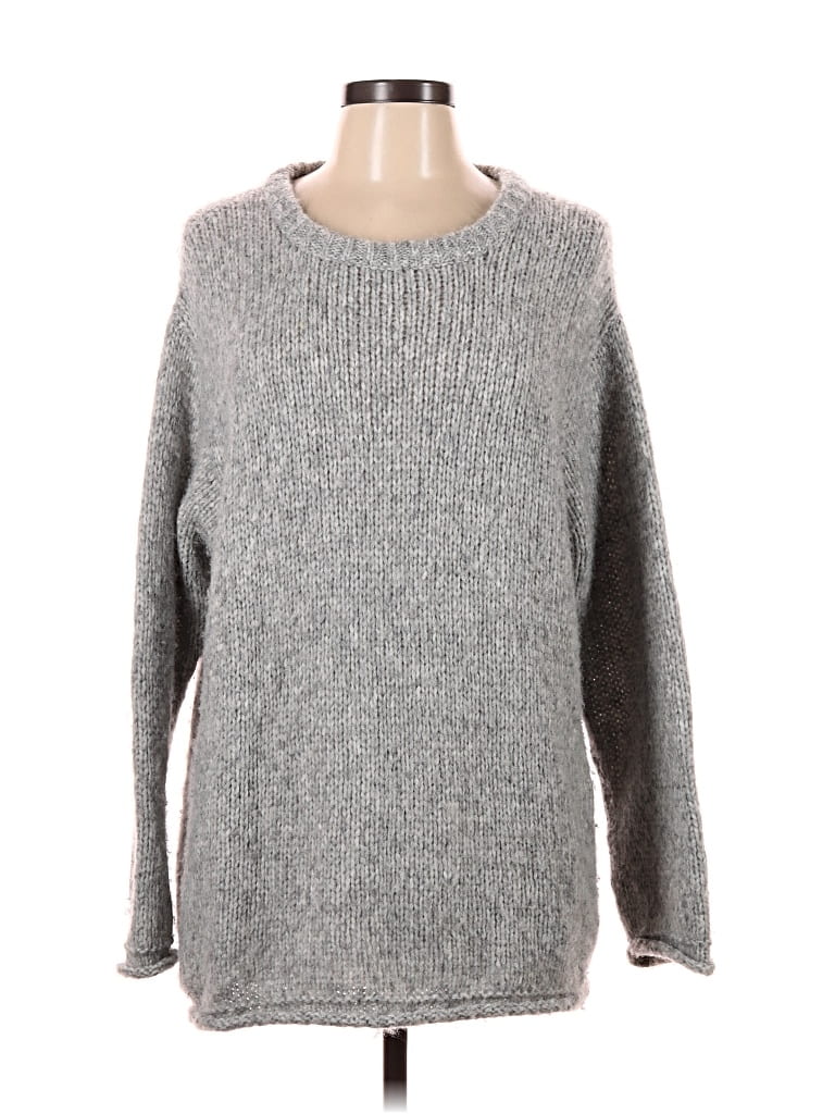Pre-owned Magaschoni Wool Pullover Sweater In Gray