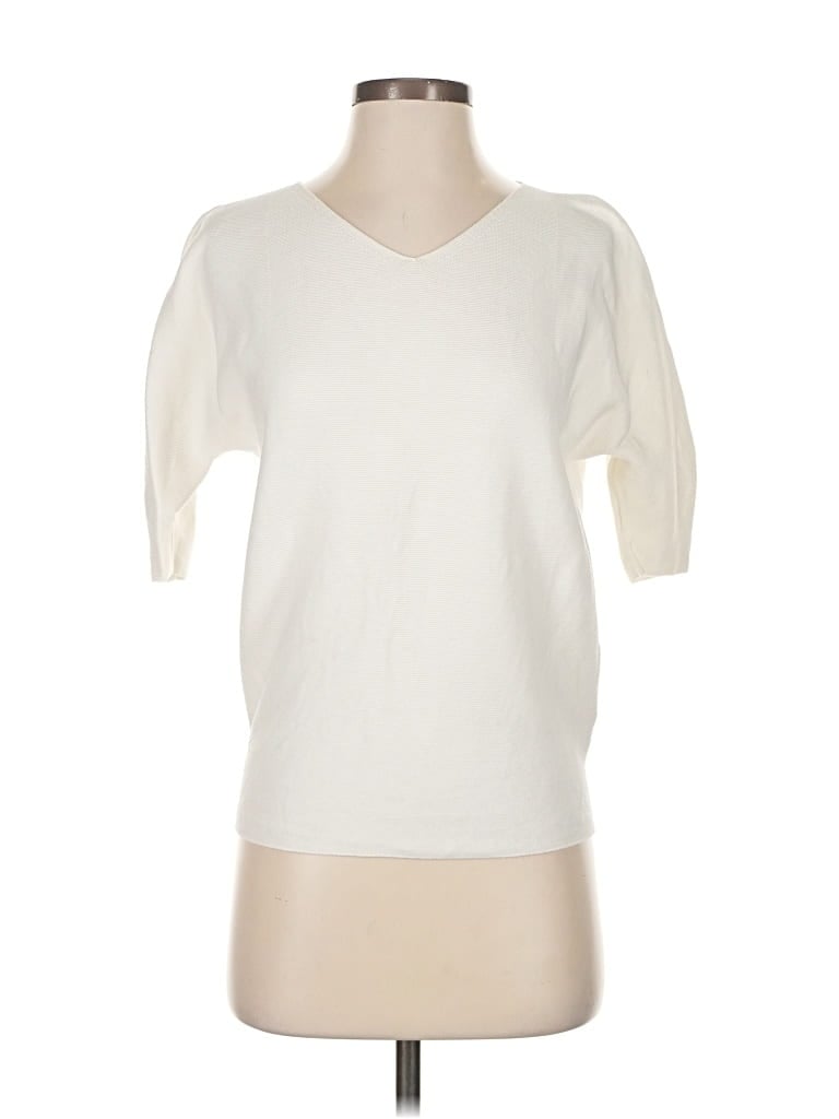 Pre-owned Uniqlo Pullover Sweater In White