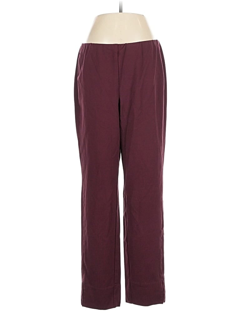 Pre-owned Jjill Casual Pants In Burgundy