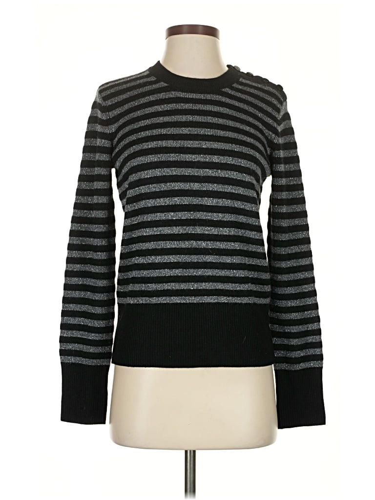 Pre-owned Equipment Wool Pullover Sweater In Black