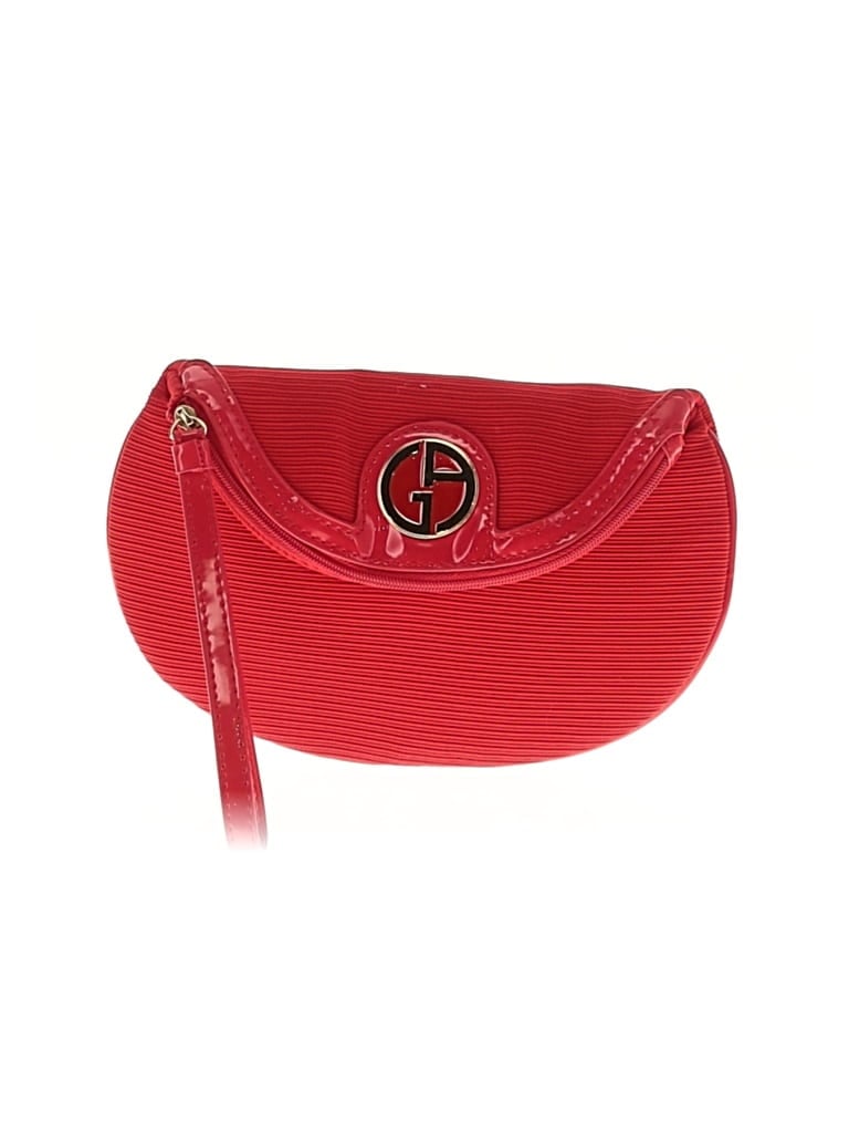 Pre-owned Giorgio Armani Wristlet In Red