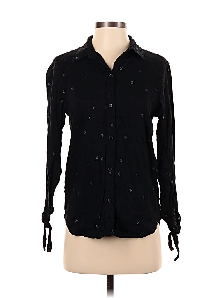 Pre-owned Rails Long Sleeve Button Down Shirt In Black