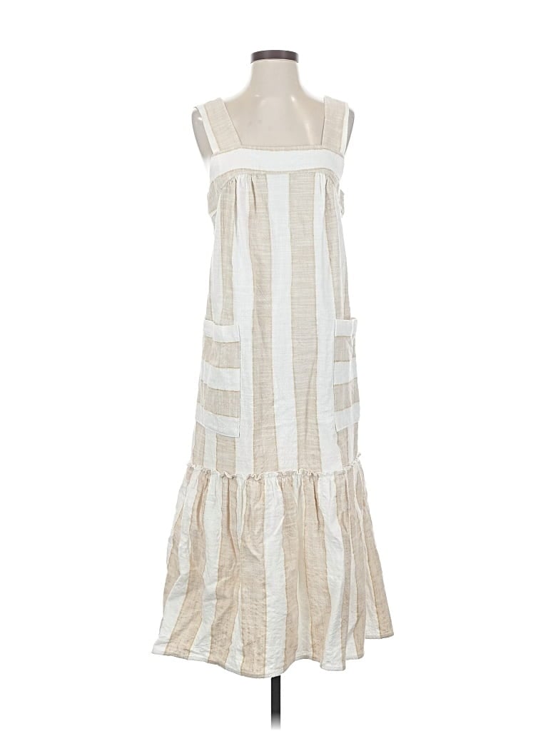 Pre-owned Maeve By Anthropologie Casual Dress In White