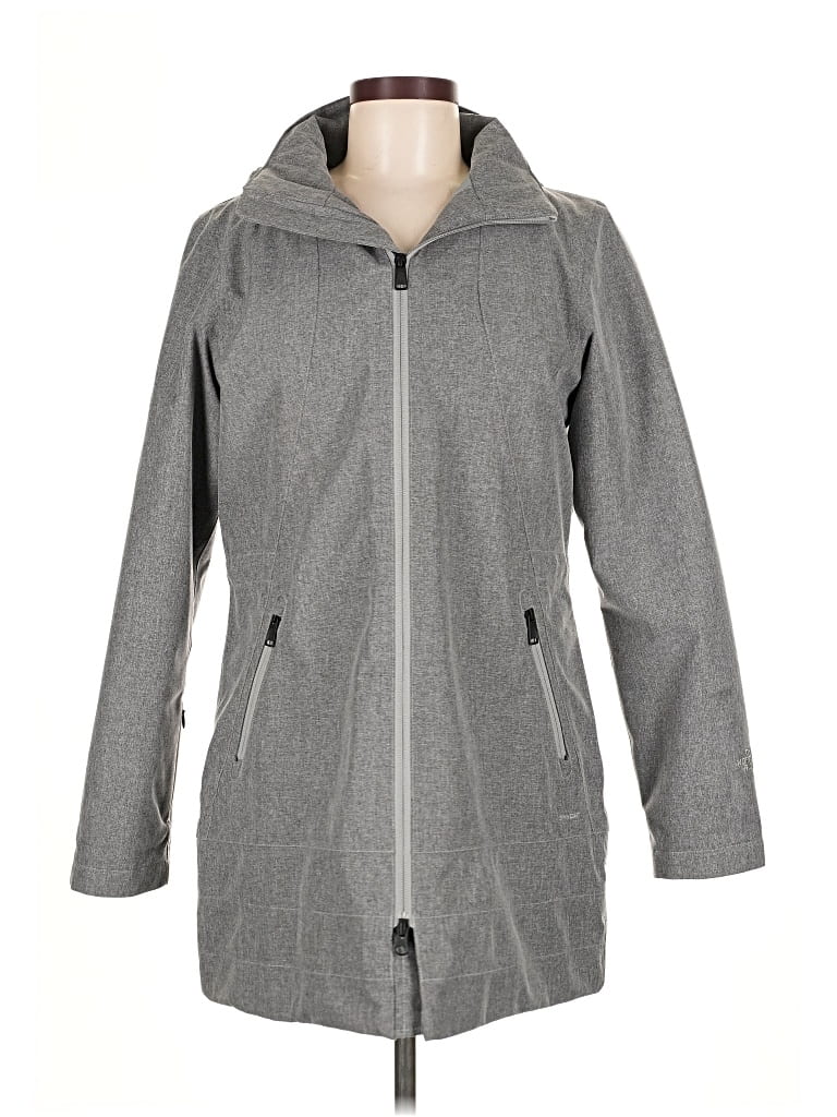 Pre-owned The North Face Coat In Gray