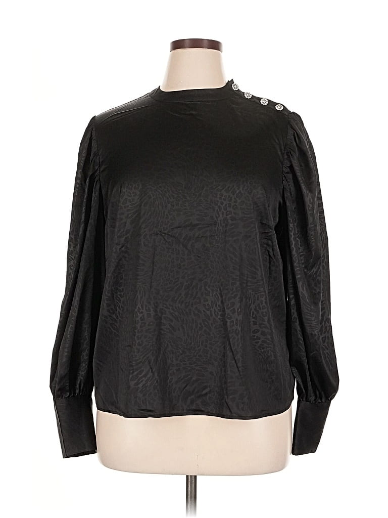 RACHEL ZOE TJX Pre-owned Long Sleeve Top Black Turtleneck Tops