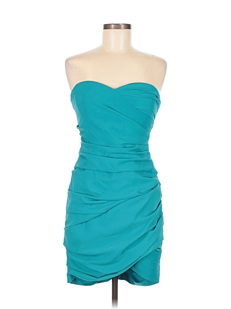 Pre-owned Bcbgmaxazria Cocktail Dress In Blue