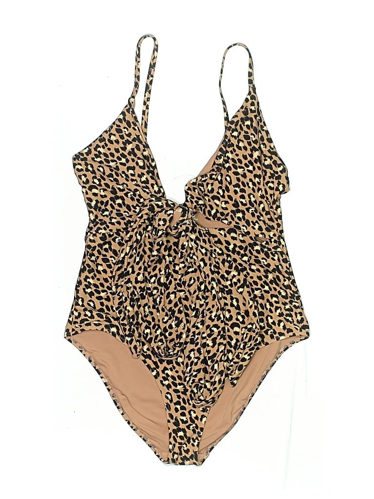 Pre-owned Aerie One Piece Swimsuit In Brown
