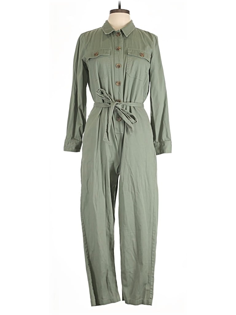 Pre-owned J.crew Factory Store Jumpsuit In Green