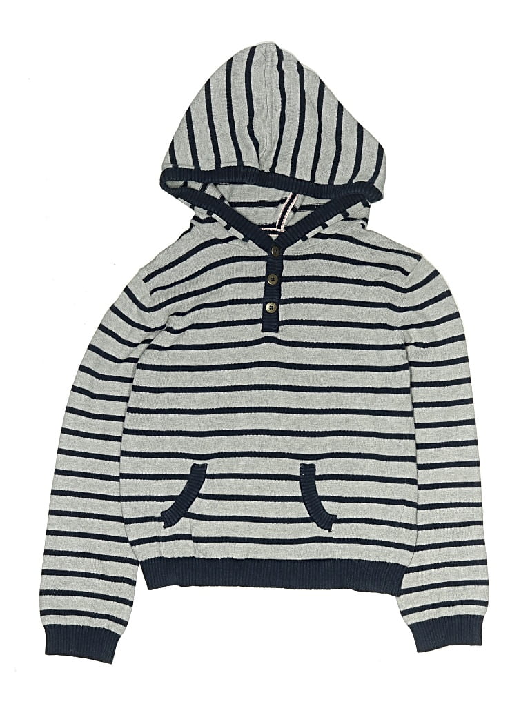 Pre-owned Tommy Bahama Kids' Pullover Hoodie In Gray