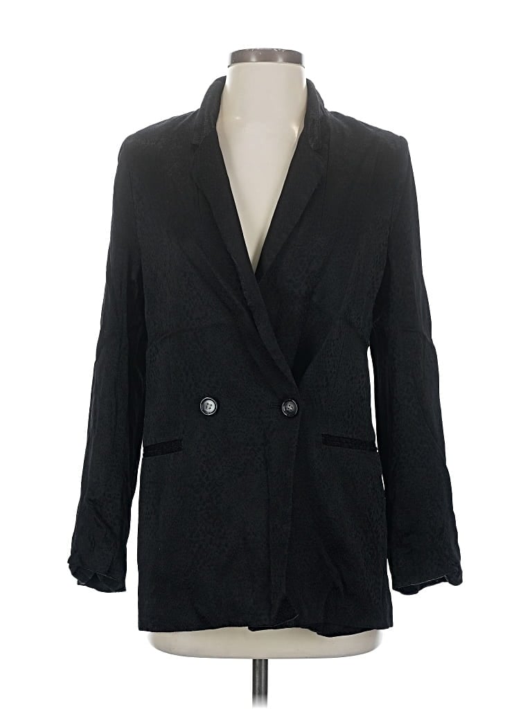 Pre-owned H&m Blazer Jacket In Black