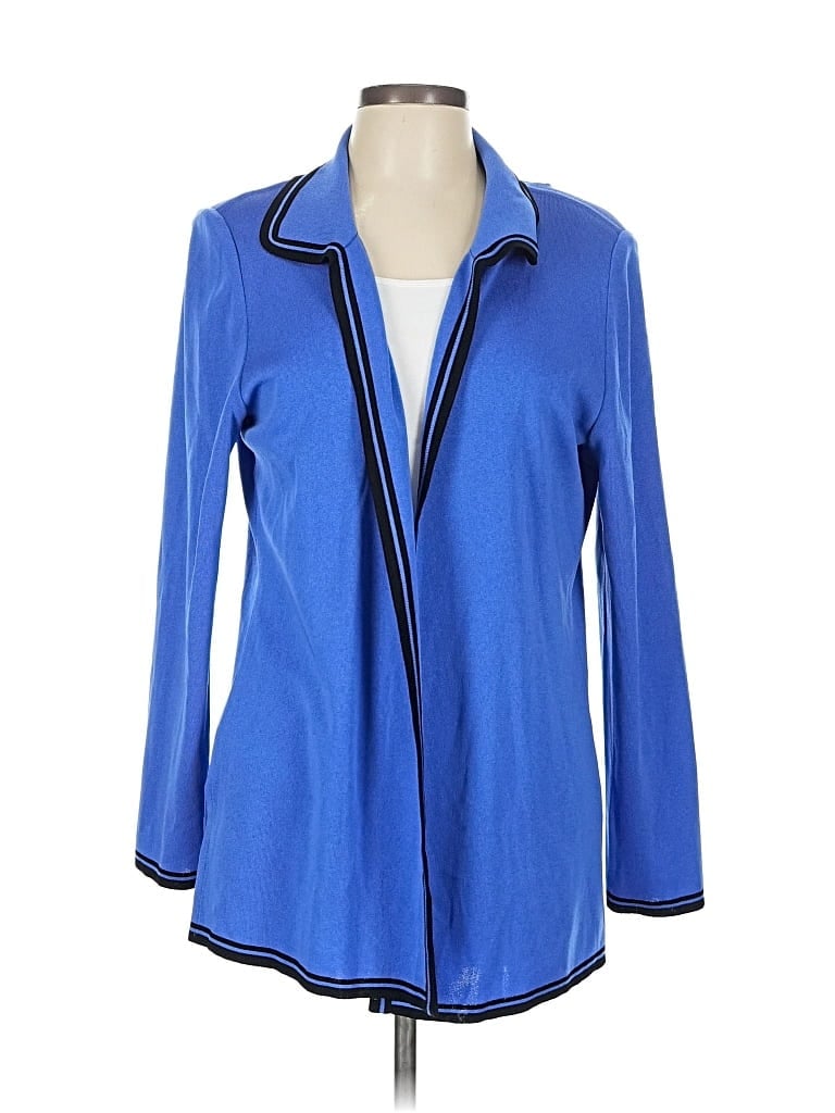 Pre-owned Misook Cardigan Sweater In Blue
