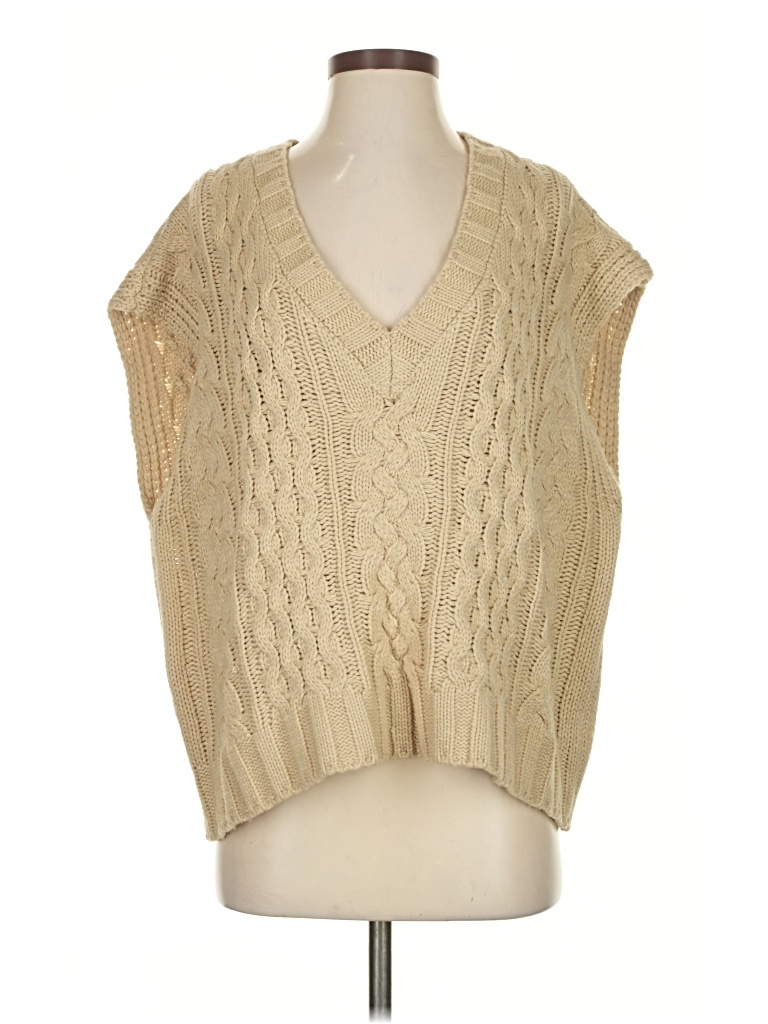 Pre-owned Lea & Viola Sweater Vest In Brown