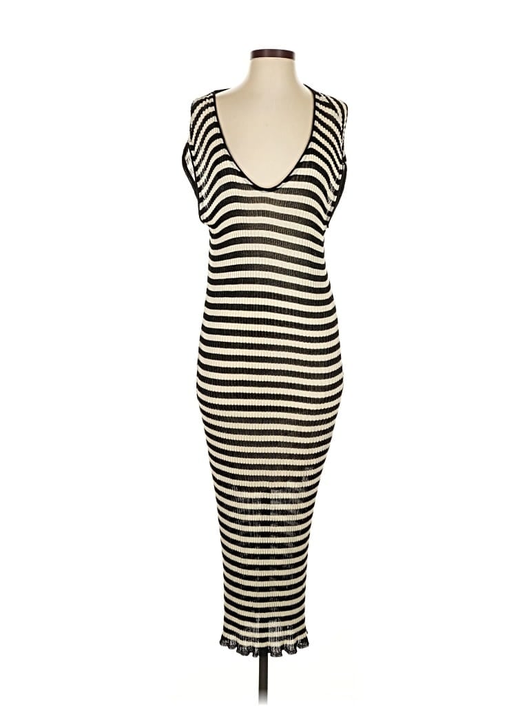 Pre-owned Massimo Dutti Casual Dress In Black