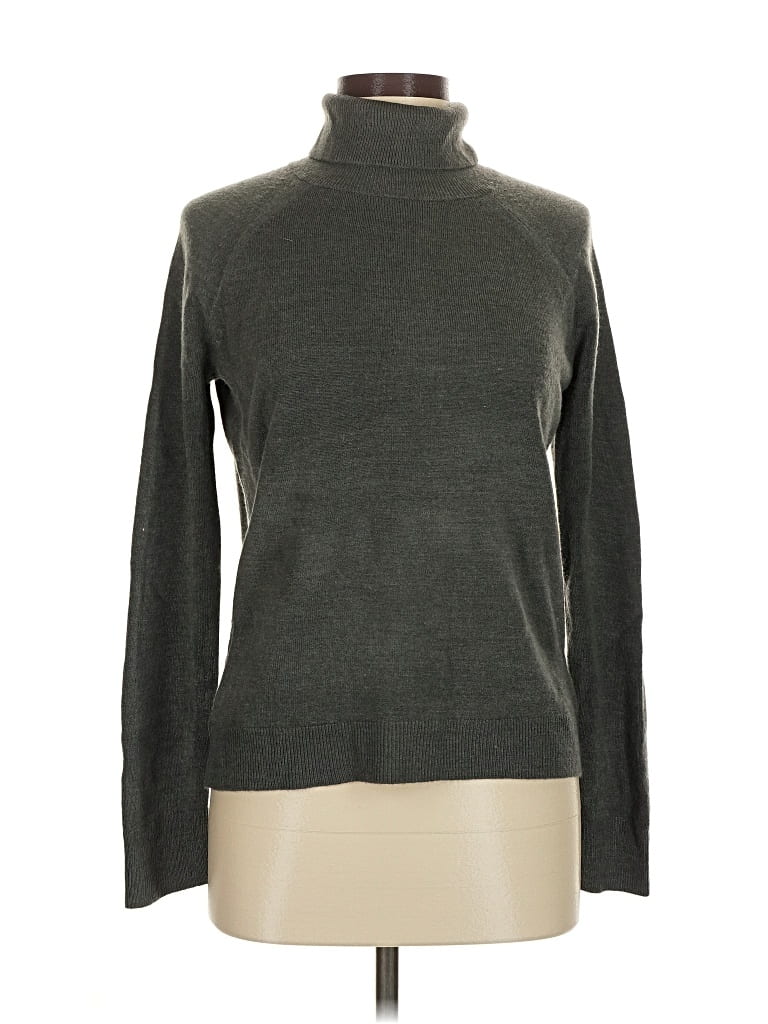 Pre-owned Karen Scott Turtleneck Sweater In Gray