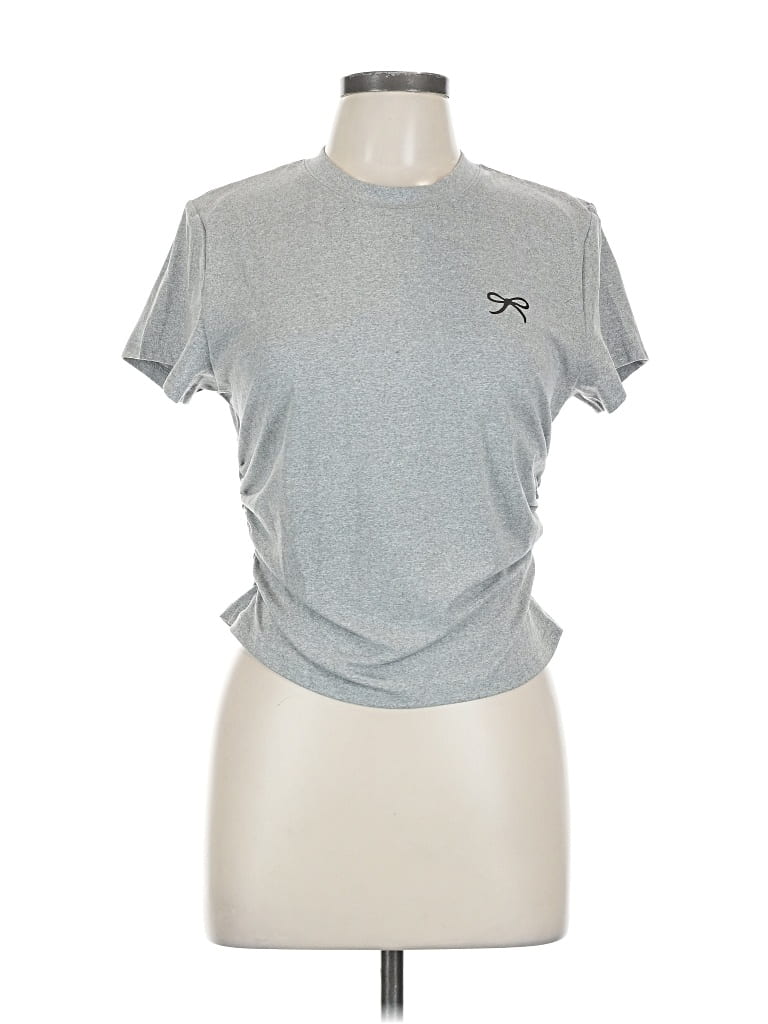 Pre-owned Unbranded Short Sleeve T-shirt In Silver